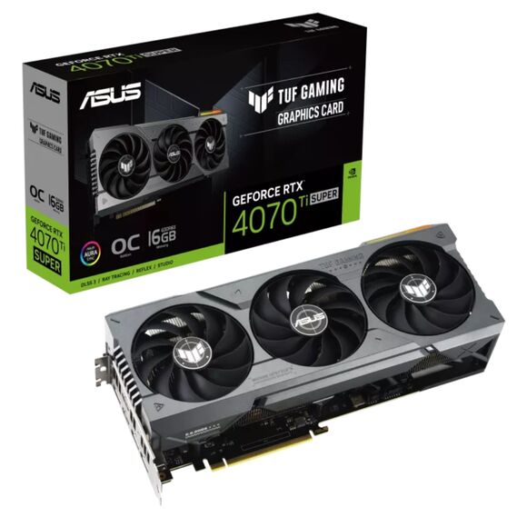 ASUS TUF Gaming GeForce RTX™ 4070 Ti SUPER 16GB GDDR6X OC Edition Graphics Card - Picture 1 of 7